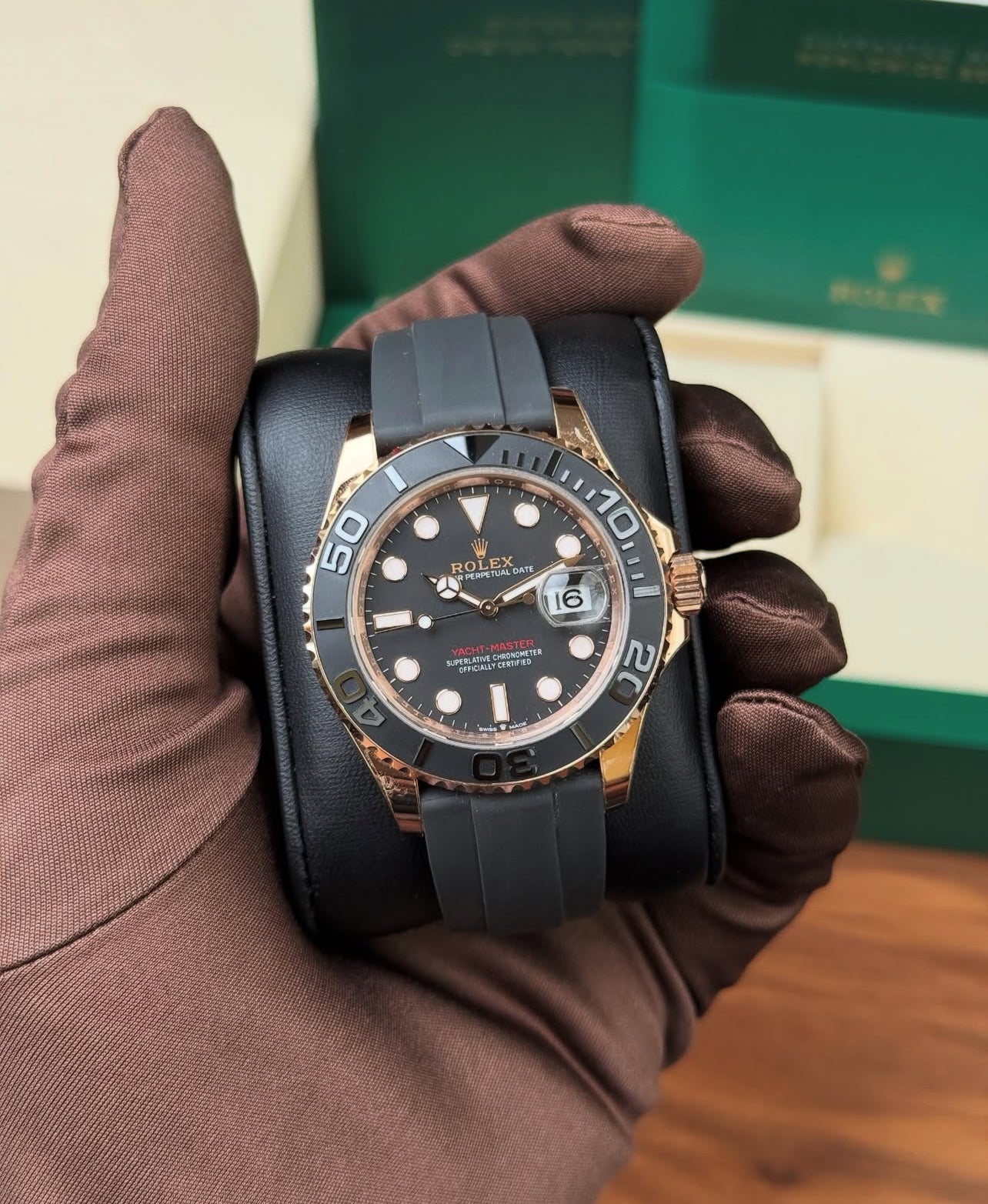 ROLEX YACHT-MASTER OYSTERFLEX ROSÈ GOLD