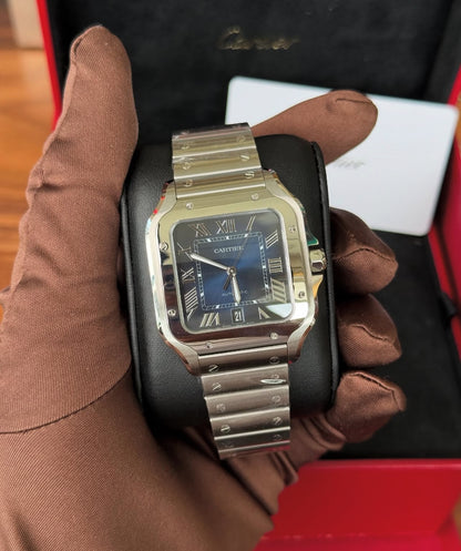 CARTIER SANTOS BLUE DIAL