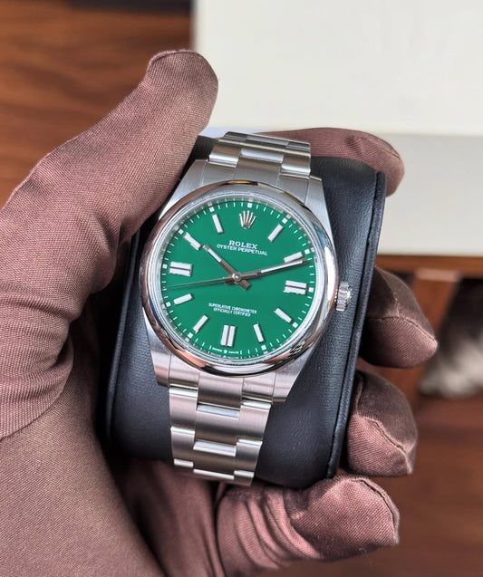 ROLEX OYSTER PERPETUAL GREEN