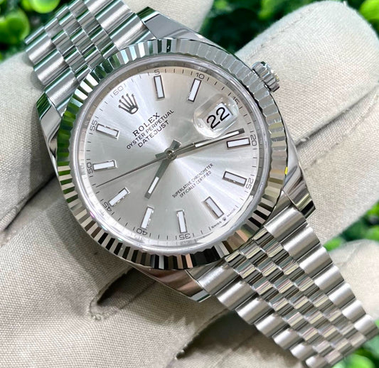 ROLEX DATEJUST JUBILÈE SILVER DIAL