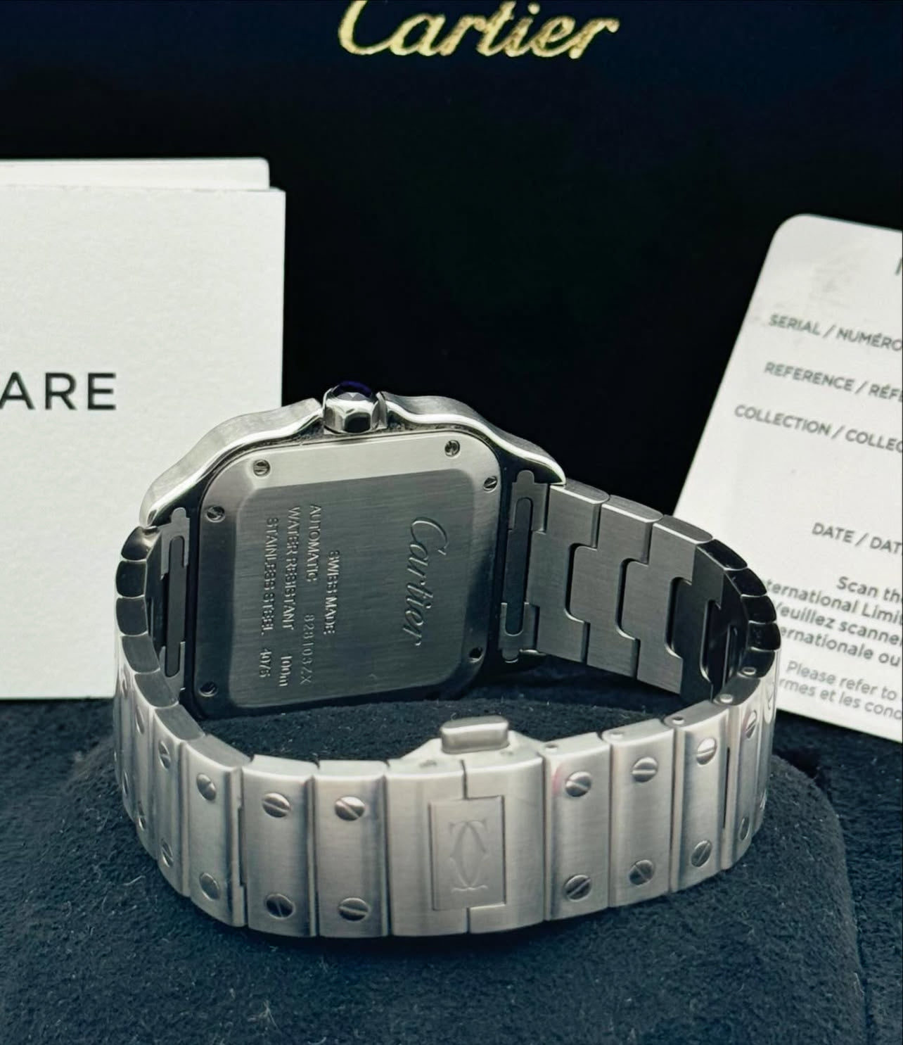 CARTIER SANTOS WHITE DIAL