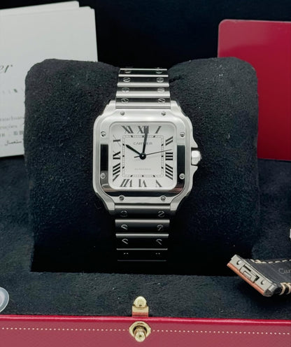 CARTIER SANTOS WHITE DIAL