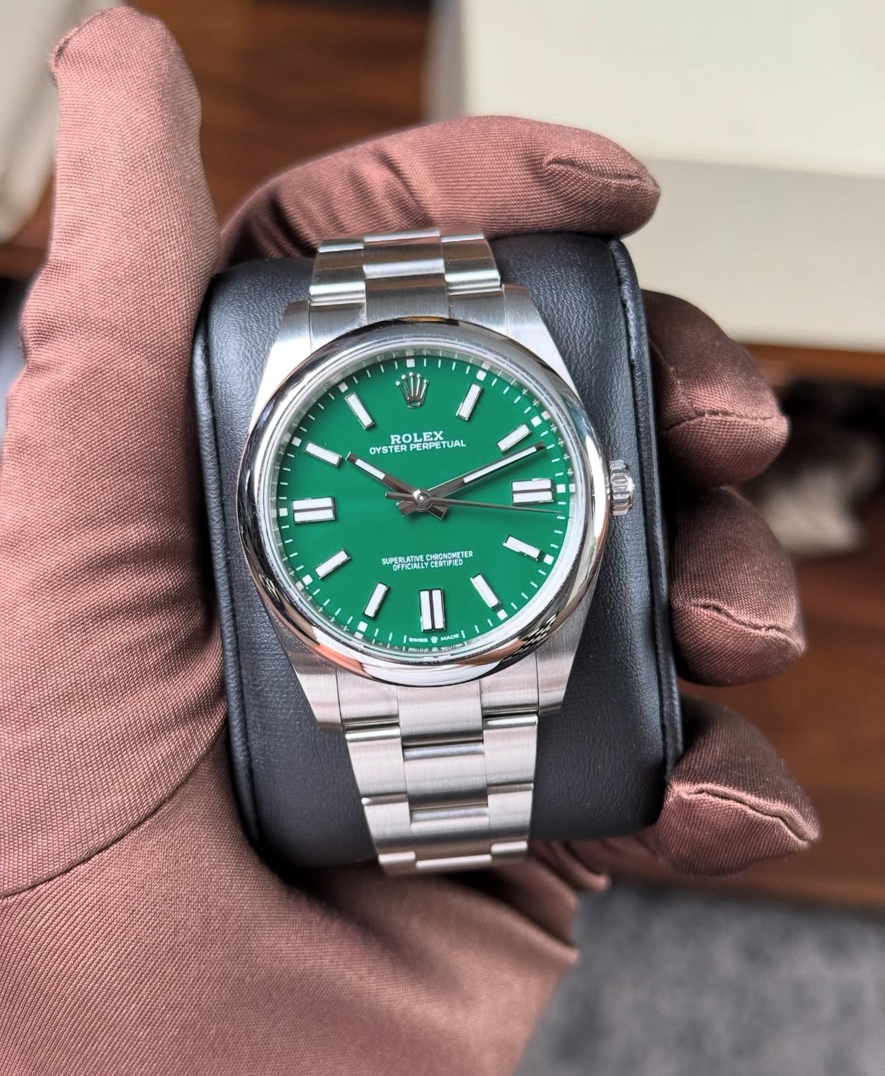 ROLEX OYSTER PERPETUAL GREEN