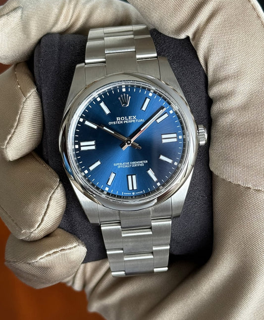 ROLEX OYSTER PERPETUAL BLUE DIAL