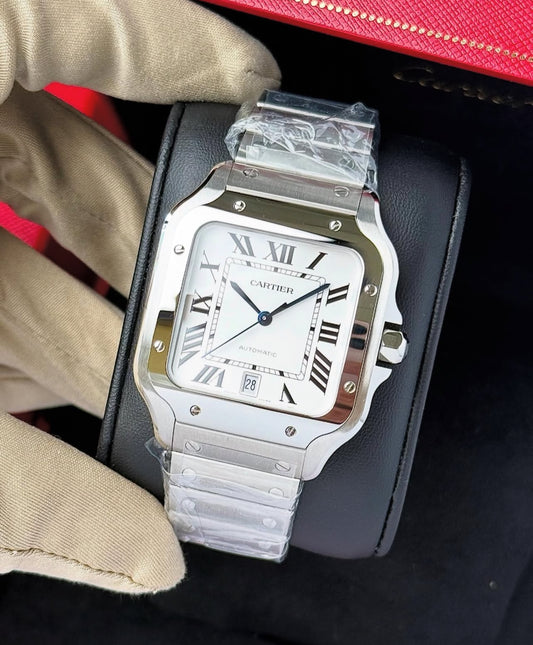 CARTIER SANTOS WHITE DIAL